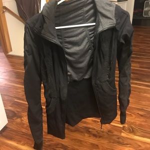 Lulu Lemon Reversible Zip Up Jacket Size 2